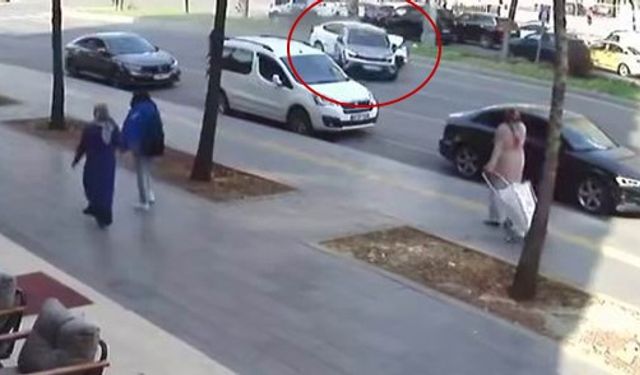 Diyarbakır’da hız faciası kamerada: Araç önündekini biçti!