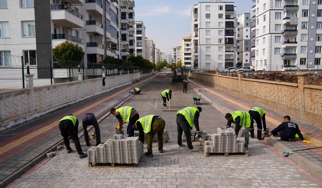 Bağlar'da yol çalışmaları sürüyor