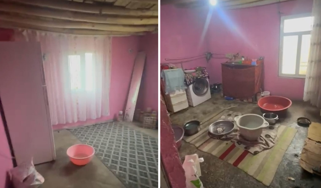 Diyarbakır'da 5 yıldır damı akan harabe evde yaşam mücadelesi