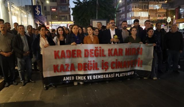 Kocaeli’deki yangın Diyarbakır’da protesto edildi