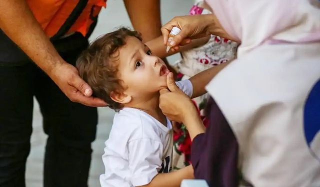 Gazze'de 44 bin çocuk için aşı kampanyası başlıyor