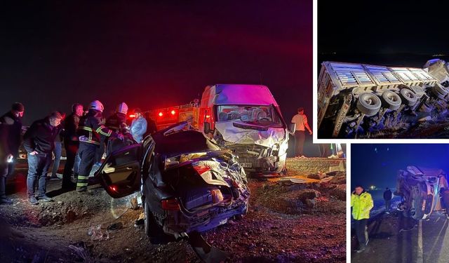 Diyarbakır Bismil'de korkunç kaza; Çok sayıda ölü ve yaralılar var