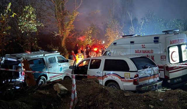 Ordu'da taş ocağı şantiyesinde göçük