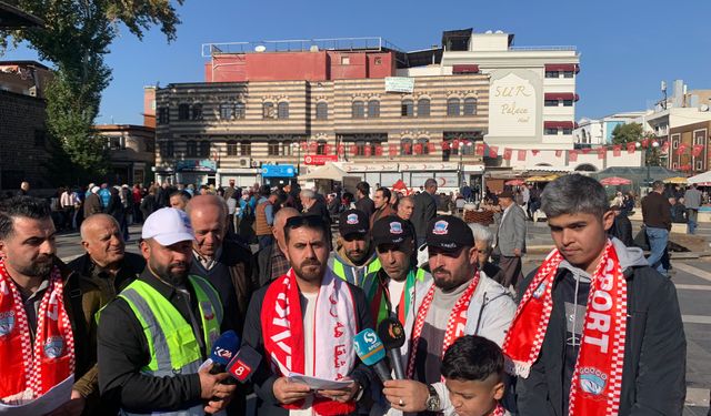 Zahospor taraftarları Diyarbakır’da; Amedspor’dan sıcak karşılama