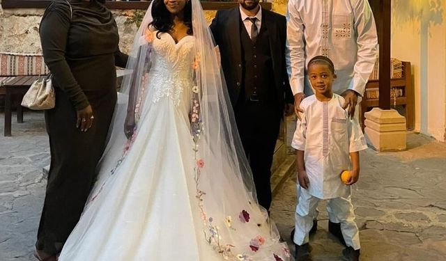 Afrikalı gelin Türk gelenekleriyle evlendi