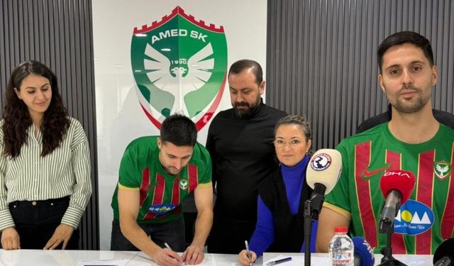 Amedspor ara transfere hızlı başladı; Tecrübeli futbolcu imzayı attı