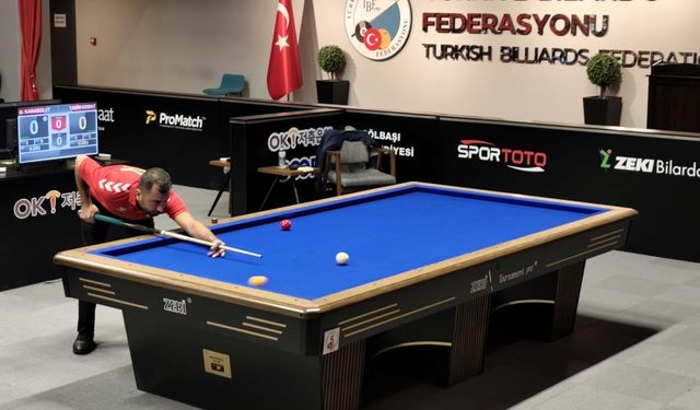 Diyarbakır Yenişehir Belediyesi Bilardo Takımı ilk turda zirveye oturdu