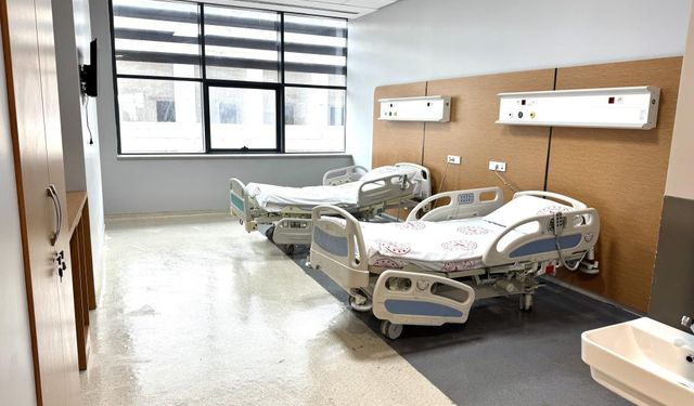 Diyarbakır Şehir Hastanesinin örnek hasta odası