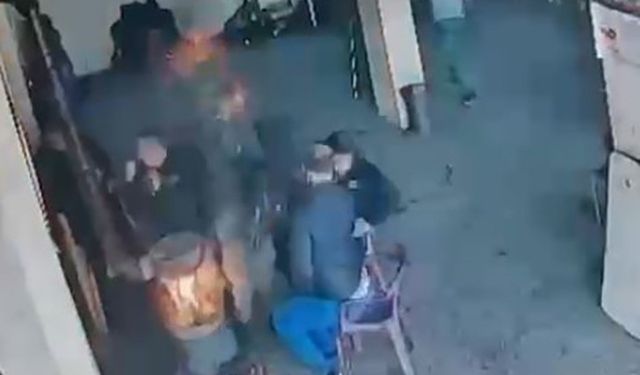 Sobaya dökülen mazot bomba gibi patladı