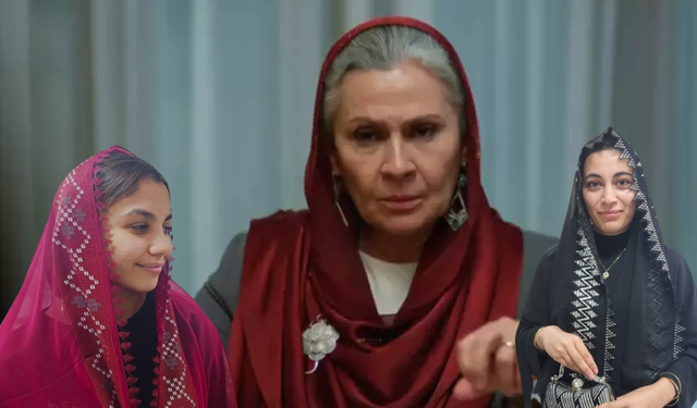 Diyarbakır’da Hanımağa 'Sadakat Albora'nın taktığı tel kırma şala yoğun ilgi