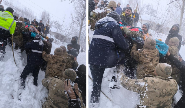 Van’da çığın altında kalan kadın yaşamını yitirdi
