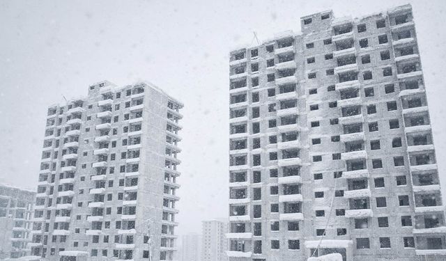 Diyarbakır’da inşaat sektörü soğukların etkisinde