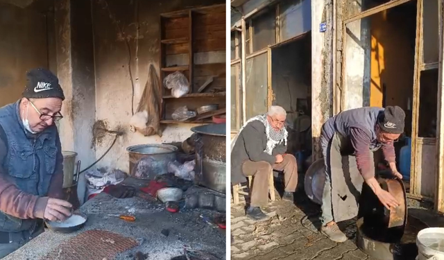 Ateş, duman ve sabır: Bir usta, yok olmaya yüz tutan mesleğini yaşatıyor