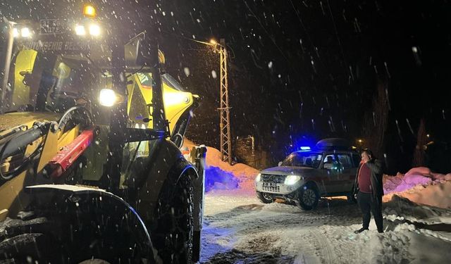 Diyarbakır’da hasta için yola çıkan ambulans çığa yakalandı