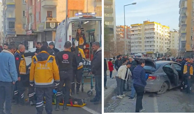 Diyarbakır’da otomobil taksiye çarptı: Yaralılar var