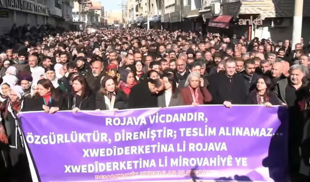 DEM Parti Nusaybin'de: Kamışlı sınırında yürüyüş başladı