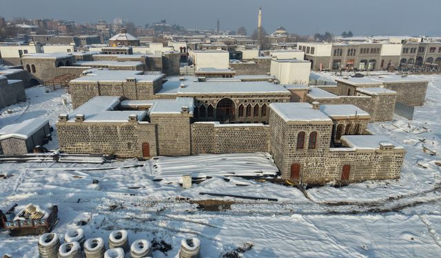 Diyarbakır’da UNESCO mirası kar altında!