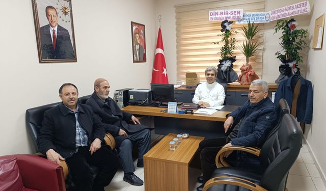 Din-Bir-Sen’den Diş Hastanesi Müdür Yardımcısı Özer’e ziyaret