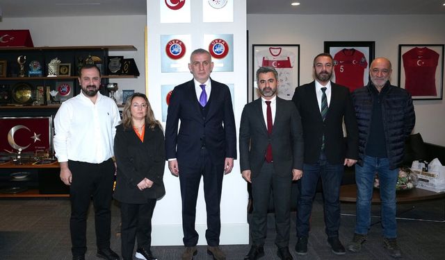 Amedspor Başkanı Eren'den, TFF Başkanı Hacıosmanoğlu'na Ziyaret