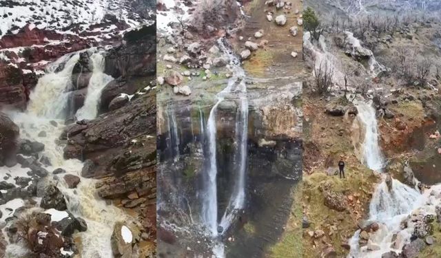 Suskun şelaleler yeniden coştu