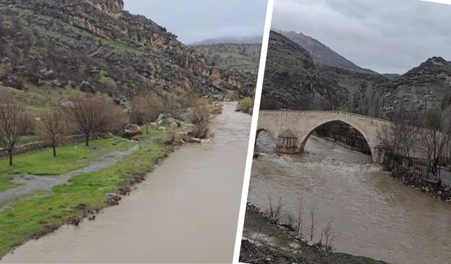 Diyarbakır Çermik’te yağış bereketi: Akarsuların debisi yükseldi