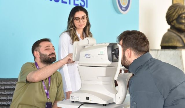 Diyarbakır’da yüzlerce kişiye ücretsiz göz tansiyonu ölçümü