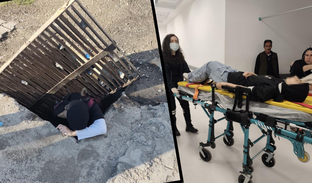 Diyarbakır’da korkutan kaza: Öğrenci 1,5 metrelik çukura düştü