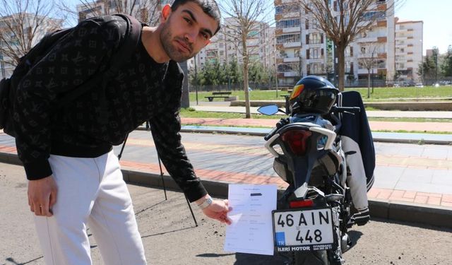 Diyarbakır’da pes dedirten ceza: Motosiklet sürücüsüne emniyet kemeri yazıldı