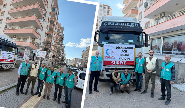 Diyarbakır’dan Kobani’ye 7 tır insani yardım yola çıktı
