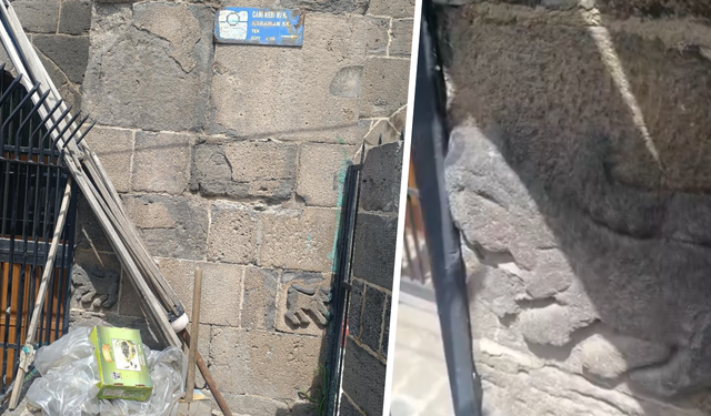 Diyarbakır’da Dağkapı Burcu’ndaki tarihi aslan motifleri çöpler arasında kaldı