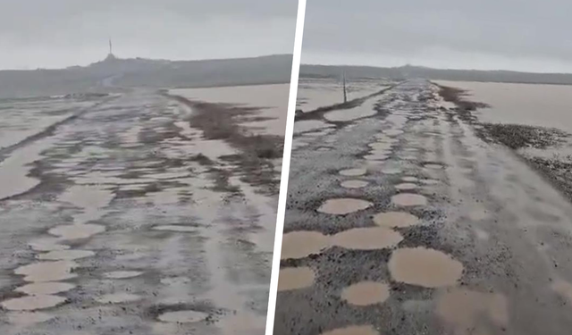Diyarbakır’da bozuk yollar tepki çekti