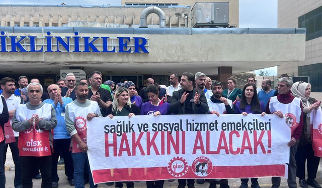DİSK Dev Sağlık-İş Diyarbakır’da ses yükseltti: insanca yaşam istiyoruz