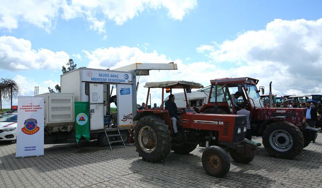 Diyarbakır’da traktörler için özel muayene hizmeti