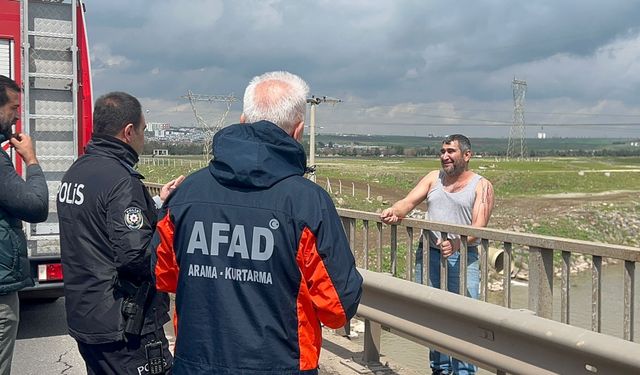 Diyarbakır’da köprüde intihar girişimi