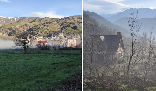 Diyarbakır’da bir mahalle sis denizine gömüldü