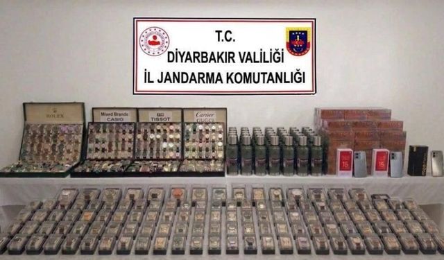 Diyarbakır'da gümrük kaçağı binlerce ürün ele geçirildi