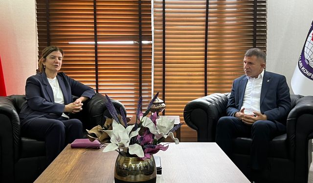 AK Partili Ataman’dan Sumud Filosu Aktivisti Tekdemir’e ziyaret