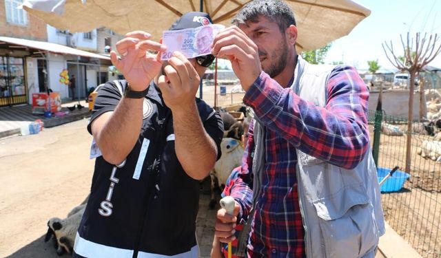 Diyarbakır’da hayvan pazarlarında sahte para bilgilendirilmesi