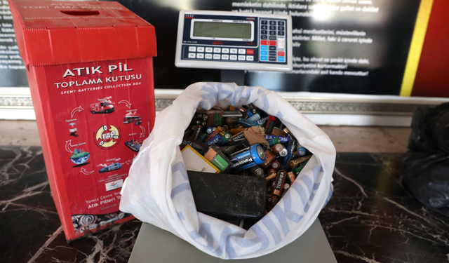 Diyarbakır’da atık piller geri dönüşüme kazandırıldı