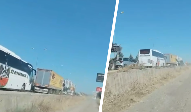 Diyarbakır OSB yolunda trafik isyanı: İşçiler yolda, üretim aksıyor