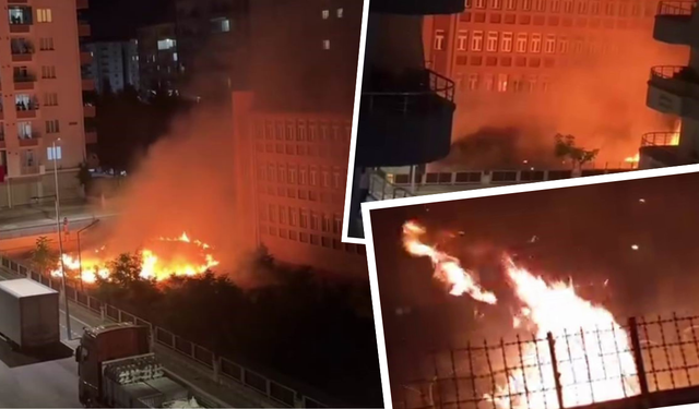 Diyarbakır’da tehlikeli kutlama! Havai fişek yangın çıkardı