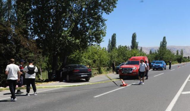 Ağaca çarpan araçta 2 kişi hayatını kaybetti