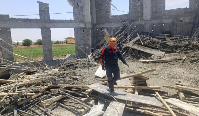 Şanlıurfa'da cami inşaatındaki çökme: Yaralılar var