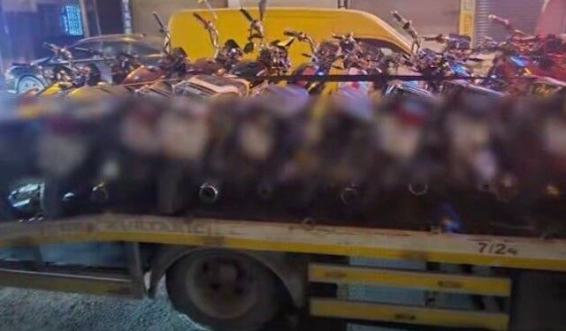 Motosiklet sürücülerine ceza yağdı