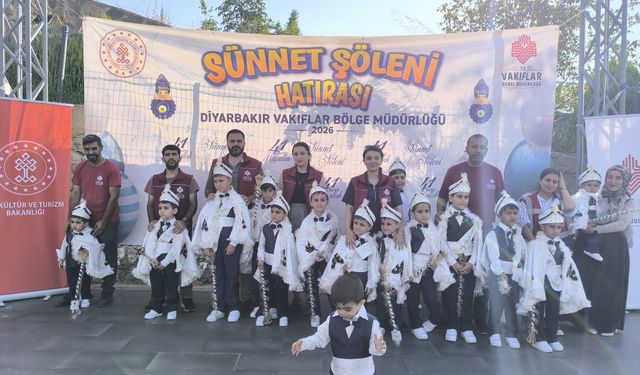 Diyarbakır Vakıflar Bölge Müdürlüğü’nden Bingöl’de 25 çocuğa sünnet şöleni
