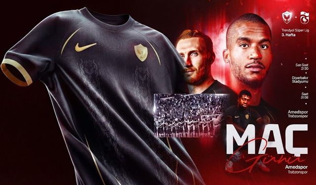 Amedspor-Trabzonspor maçında forma tercihi belli oldu