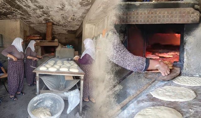 Diyarbakır’da meşe odununda ekmek geleneği