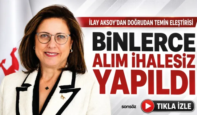 İlay Aksoy’dan dikkat çeken iddia: Binlerce alım ihalesiz gerçekleştirildi