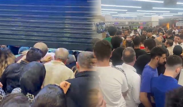 Diyarbakır’da indirim heyecanı izdihama dönüştü! Birbirlerini ezdiler