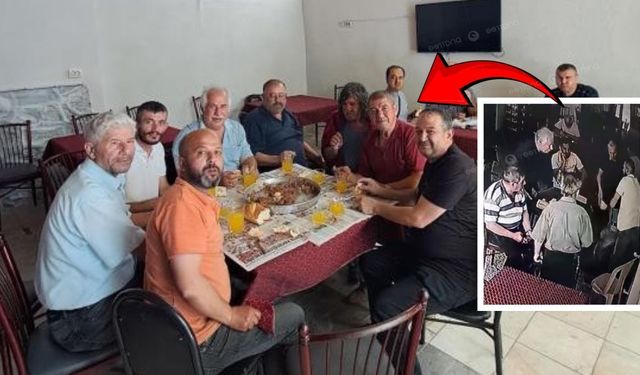 Azraili uğurladı, okeye devam etti; Arkadaşlarına yemek ısmarladı